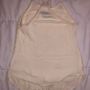 Ivory Lace Racerback Tank